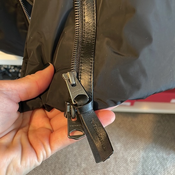 Mackage Brigid Cable Knit Collar Down Puffer Coat Medium - Picture 8 of 12